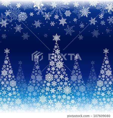 雪花聖誕樹_blue_square 4 雪花聖誕樹_blue_square 4 107609080