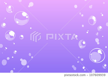 Background illustration_bubbles_purple 107609939