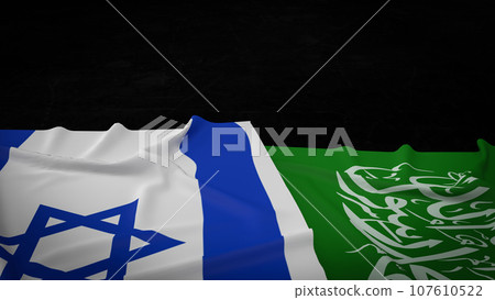 The flag for Israel and Hamas is a protracted and deeply entrenched political and military 3d rendering The flag for Israel and Hamas is a protracted and deeply entrenched political and military 3d rendering 107610522