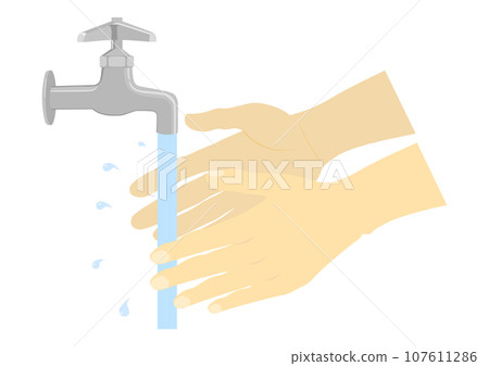 用自來水洗手 107611286