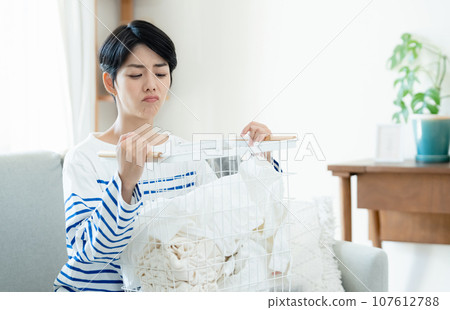 A woman who hates housework A woman who hates housework 107612788
