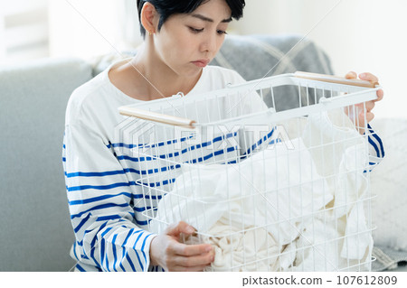 A woman who hates housework A woman who hates housework 107612809