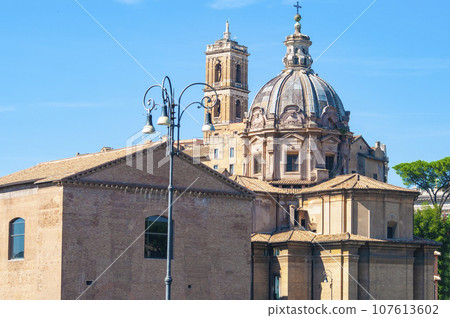 Santa Maria di Loreto. Church of Saint Mary of Loreto in Rome, Italy 107613602