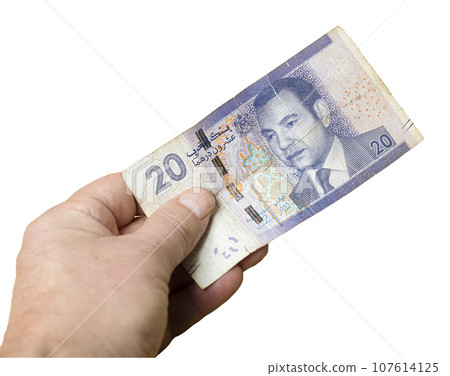Moroccan Dirham banknote 107614125