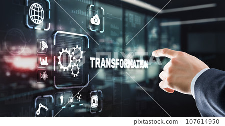 Business Digital Transformation. Future and Innovation Internet and network concept. Technology background Business Digital Transformation. Future and Innovation Internet and network concept. Technology background 107614950
