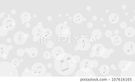 Background material with light gray fluffy notes flying 16:9 Background material with light gray fluffy notes flying 16:9 107616165