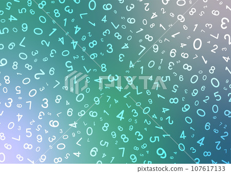 Random number gradient pastel math background Random number gradient pastel math background 107617133