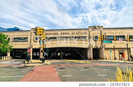 Newark Penn Train Station in Newark - New Jersey, United States 107617821