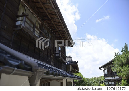 Stroll around Magome-juku on Nakasendo in summer 107619172