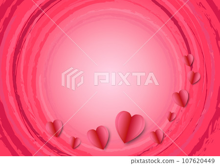 Abstract pink circle smooth valentine day paper heart background Abstract pink circle smooth valentine day paper heart background 107620449