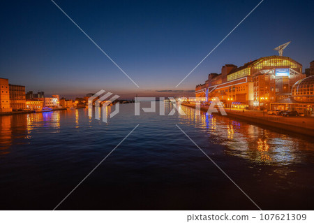 Night view of the doll bridge Night view of the doll bridge 107621309