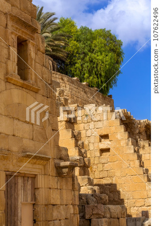 Ancient roman ruins of Jerash Gerasa, Jordan Ancient roman ruins of Jerash Gerasa, Jordan 107622496
