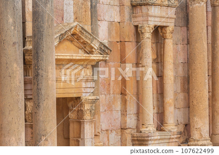 Amphitheater South Theatre in Jerash, Jordan Amphitheater South Theatre in Jerash, Jordan 107622499