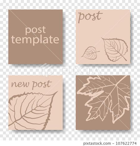Design backgrounds for social media banner. Set of instagram post frame templates. Vector cover. Mockup for personal blog or shop. Layout for promotion. Endless square puzzle. Design backgrounds for social media banner. Set of instagram post frame templates. Vector cover. Mockup for personal blog or shop. Layout for promotion. Endless square puzzle. 107622774