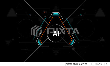 Ai With HUD Design element 004 Ai With HUD Design element 004 107623114