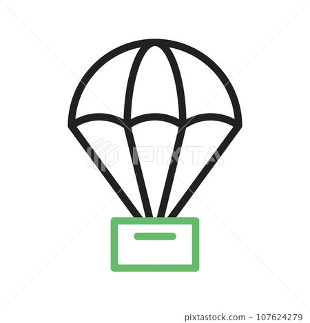 Parachute icon vector image. Parachute icon vector image. 107624279