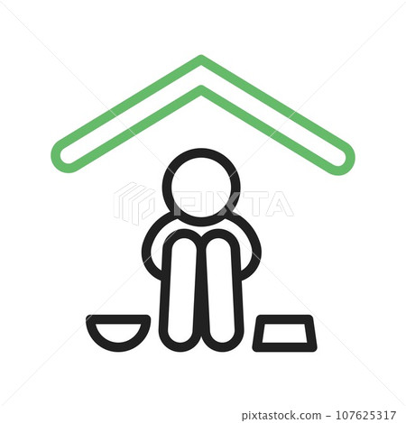 Shelter icon vector image. 107625317