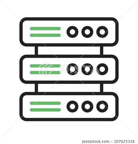 Server icon vector image. Server icon vector image. 107625326