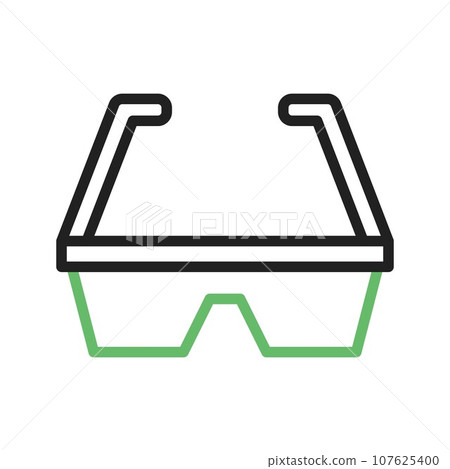 Safety Glasses icon vector image. 107625400