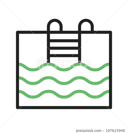 Pool icon vector image. Pool icon vector image. 107625948
