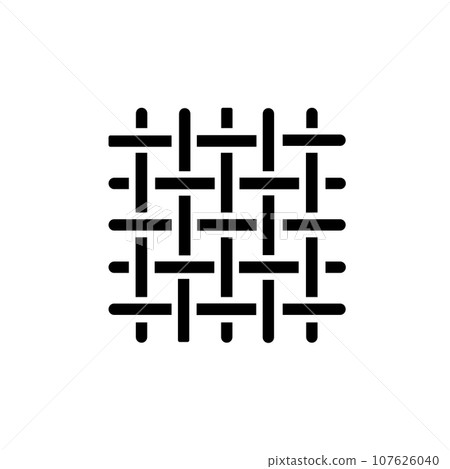 Icons related to textile industry. Fabric feather. Editable stroke. Vector Icons related to textile industry. Fabric feather. Editable stroke. Vector 107626040