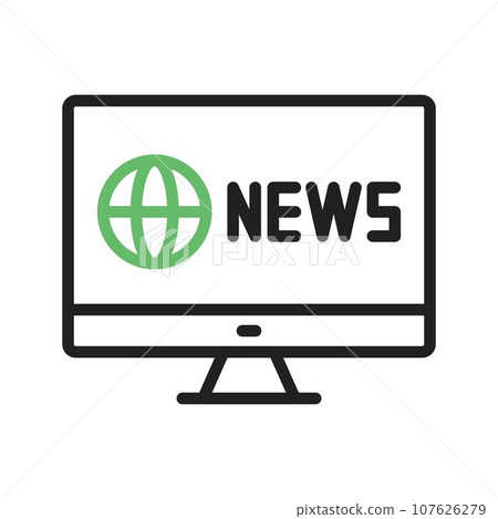 News icon vector image. 107626279