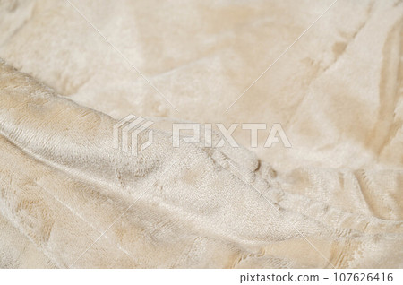 shiny beige blanket shiny beige blanket 107626416