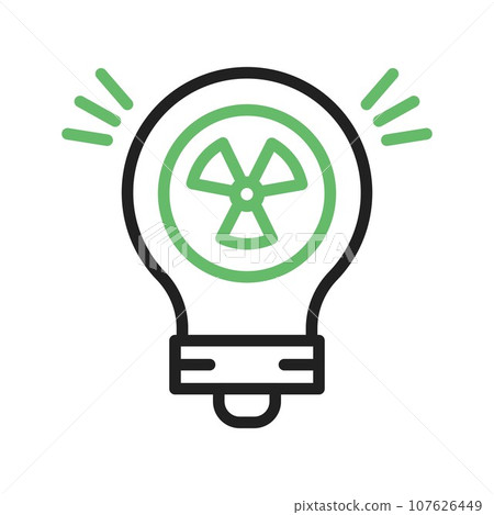 Light Bulb icon vector image. 107626449