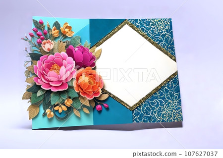 stylish message card - Stock Illustration [107627037] - PIXTA