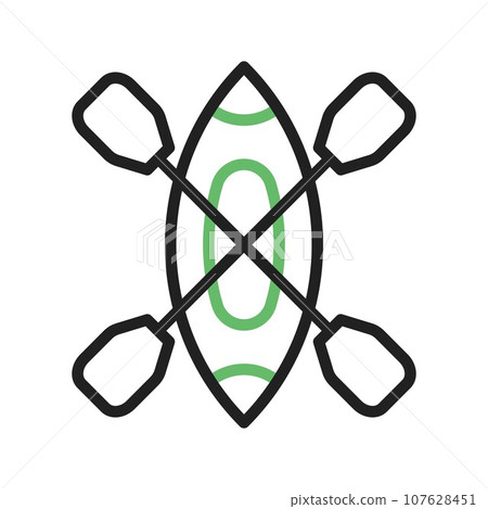 Canoe icon vector image. 107628451