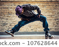 Men doing breakdance 107628644