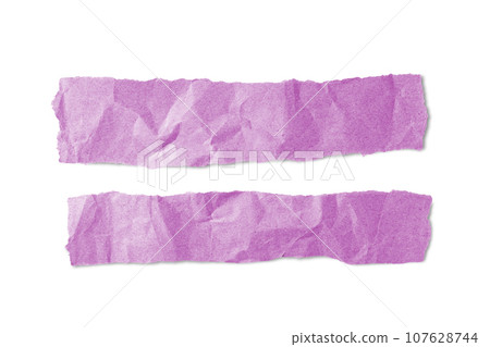 Recycled Crumpled Purple Paper Texture With A Torn Edge Isolated On White  Background Stock Photo by Kateryna_Maksymenko