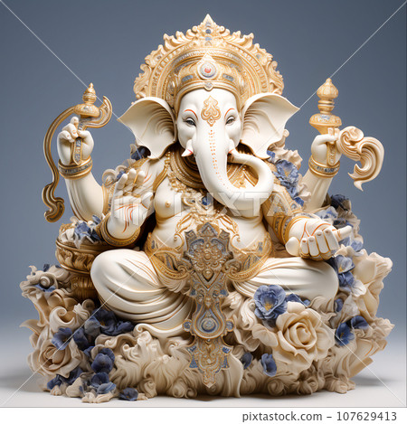 Ganesha Deity Statue in Hindu Culture, Generative Ai Ganesha Deity Statue in Hindu Culture, Generative Ai 107629413