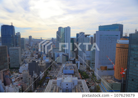 View of Osaka from the 3rd Building in front of Osaka Station, looking west View of Osaka from the 3rd Building in front of Osaka Station, looking west 107629879