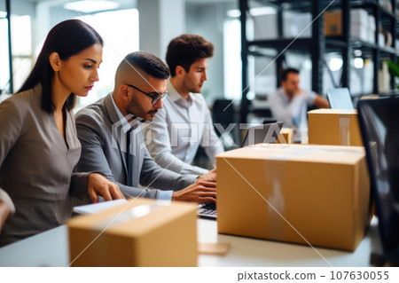 Diverse Business Professionals Collaborating Diverse Business Professionals Collaborating 107630055