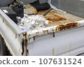 Rusted truck, industrial truck, delivery truck 107631524