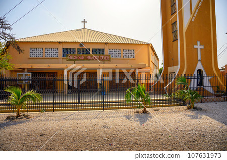 Eglise Saint-Francois-Xavier Church in Joal Fadiouth, Senegal Eglise Saint-Francois-Xavier Church in Joal Fadiouth, Senegal 107631973