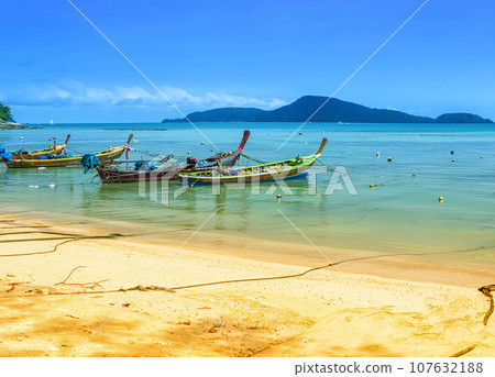 Fishing boats in Phuket, Thailand Fishing boats in Phuket, Thailand 107632188