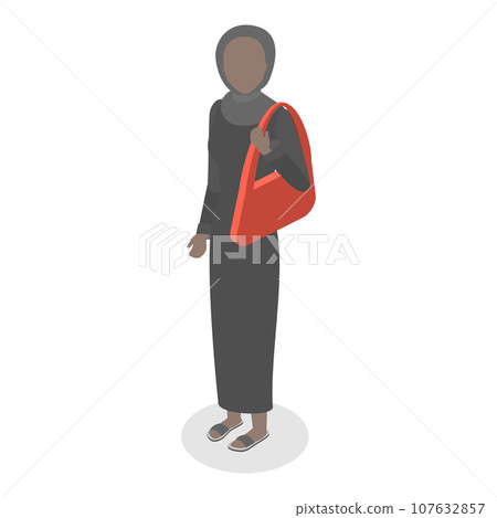 3D Isometric Flat Vector Illustration of Eastern Bazaar. Item 8 107632857