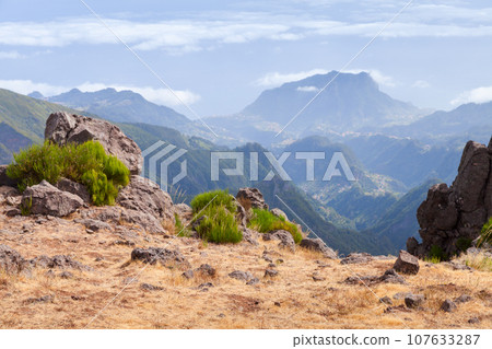 Madeira Island, Portugal. Mountain landscape photo Madeira Island, Portugal. Mountain landscape photo 107633287