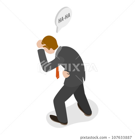 3D Isometric Flat Vector Illustration of Joke. Item 4 3D Isometric Flat Vector Illustration of Joke. Item 4 107633887