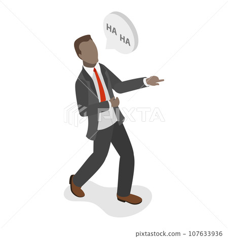 3D Isometric Flat Vector Illustration of Joke. Item 3 107633936