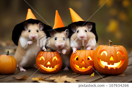 A Jungarian hamsters and Halloween A Jungarian hamsters and Halloween 107634266