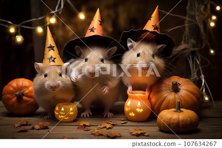 A Jungarian hamsters and Halloween A Jungarian hamsters and Halloween 107634267