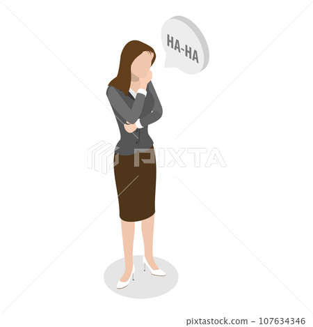 3D Isometric Flat Vector Illustration of Joke. Item 2 107634346