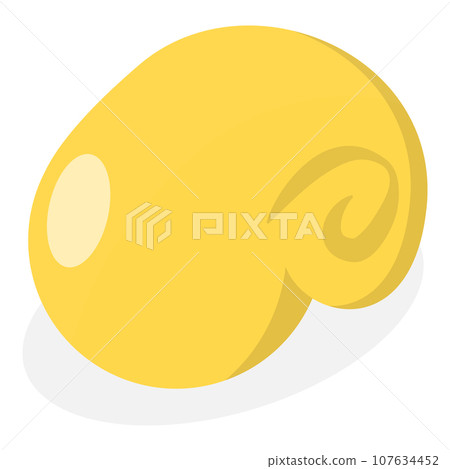 3D Isometric Flat Vector Set of Seashells. Item 4 107634452