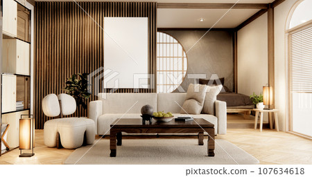 Sofa furniture and modern room interior design minimal Sofa furniture and modern room interior design minimal 107634618