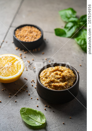 Fresh organic mustard Fresh organic mustard 107634956