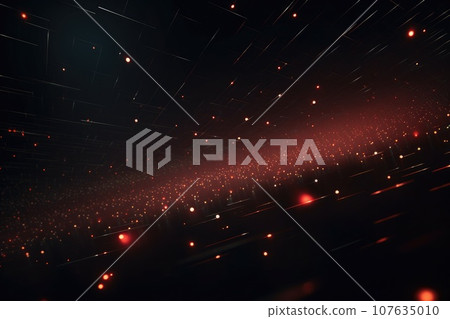 Abstract futuristic technology big data transfer or connecting. Generative AI 107635010