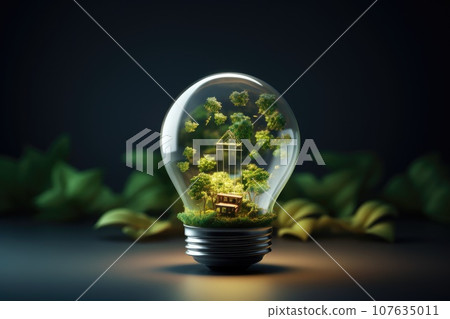 Green Energy and Renewable Innovation concept. Generative AI 107635011